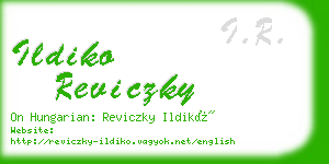 ildiko reviczky business card